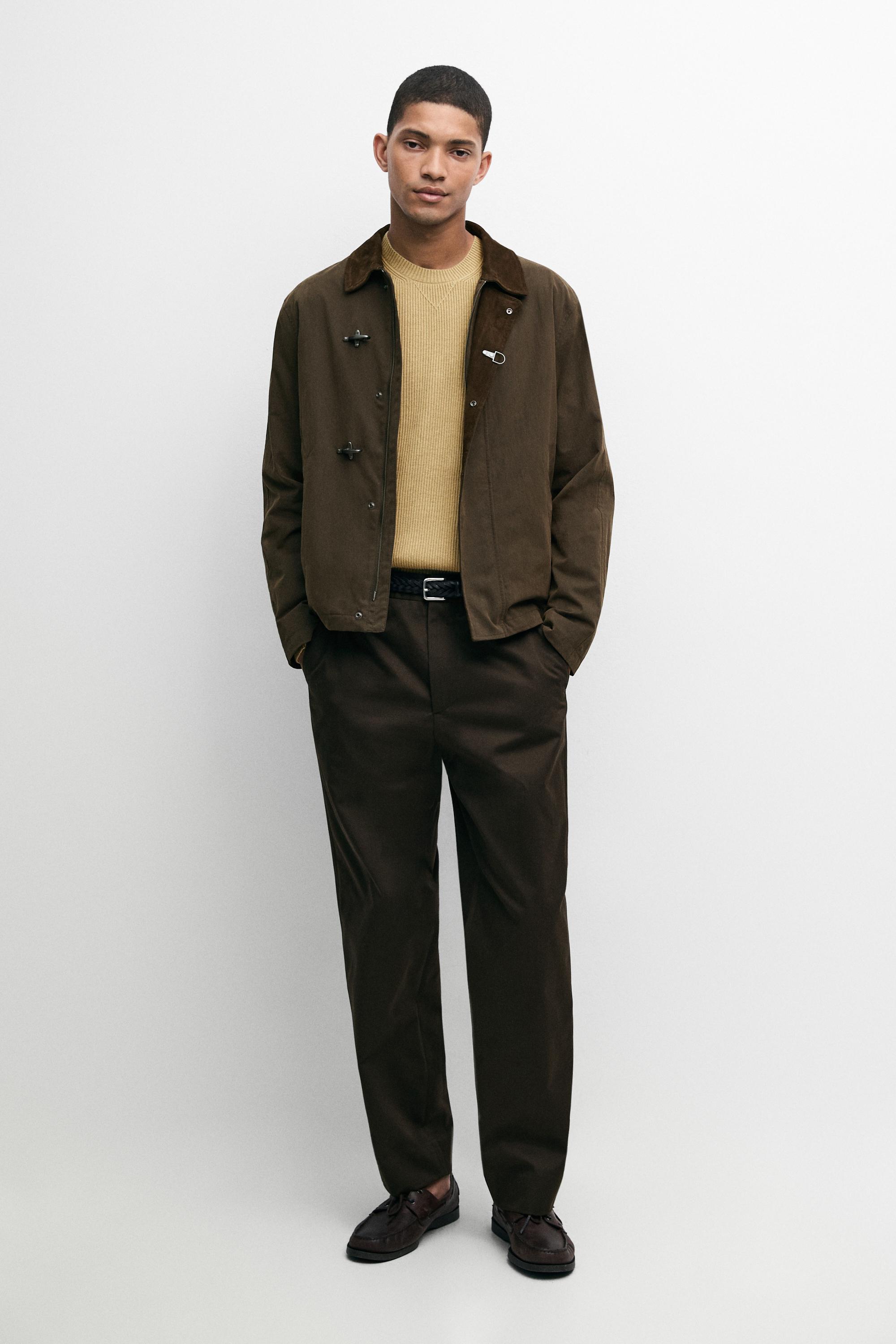 100% cotton wide-leg pants